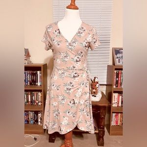 Caution to The Wind Light Blush pink Romper Dress